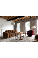 Red Velvet Swivel Lounge Chair | Dutchbone Dorothy | Oroatrade.com