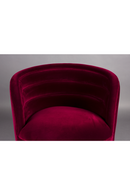 Red Velvet Swivel Lounge Chair | Dutchbone Dorothy | Oroatrade.com