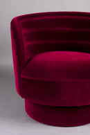Red Velvet Swivel Lounge Chair | Dutchbone Dorothy | Oroatrade.com