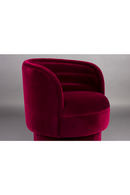 Red Velvet Swivel Lounge Chair | Dutchbone Dorothy | Oroatrade.com