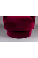 Red Velvet Swivel Lounge Chair | Dutchbone Dorothy | Oroatrade.com