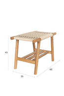 Woven Rope Stool | Dutchbone Kintaro | Oroa.com