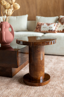 Glossy Wooden Side Table | Dutchbone Quinn | Oroatrade.com