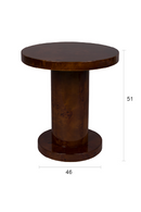 Glossy Wooden Side Table | Dutchbone Quinn | Oroatrade.com