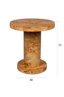 Glossy Wooden Side Table | Dutchbone Quinn | Oroatrade.com