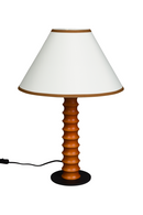 Ribbed Oak Table Lamp | Dutchbone Horace | Oroatrade.com