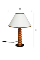 Ribbed Oak Table Lamp | Dutchbone Horace | Oroatrade.com