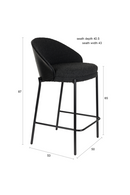 Arched Back Counter Chairs (2) | Dutchbone Rodin | Oroatrade.com