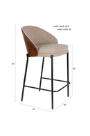 Arched Back Counter Chairs (2) | Dutchbone Rodin | Oroatrade.com