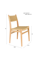 Woven Paper Dining Chairs (2) | Dutchbone Cecile | Oroatrade.com