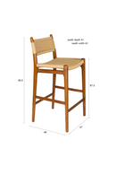 Woven Paper Counter Stool | Dutchbone Cecile | Oroatrade.com