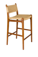 Woven Paper Counter Stool | Dutchbone Cecile | Oroatrade.com