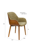 Upholstered Dining Armchair | Dutchbone Taylor | Oroatrade.com