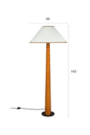 Ribbed Oak Floor Lamp | Dutchbone Horace | Oroatrade.com