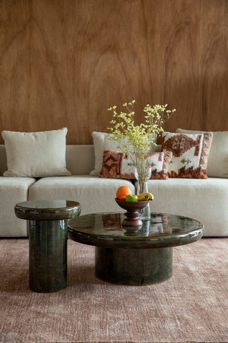 Glossy Mango Wood Coffee Table | Dutchbone Mush | Oroatrade.com