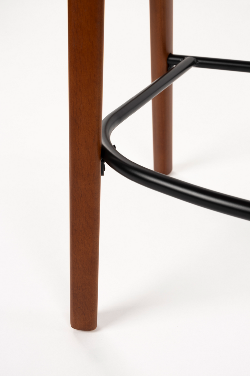 Walnut Finished Counter Stools (2) | Dutchbone Babington | Oroatrade.com