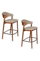 Walnut Finished Counter Stools (2) | Dutchbone Babington | Oroatrade.com
