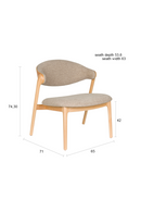 Beech Wood Lounge Chair | Dutchbone Babington | Oroatrade.com