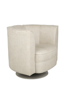 Curved Swivel Lounge Chair | Dutchbone Flower | Oroatrade.com