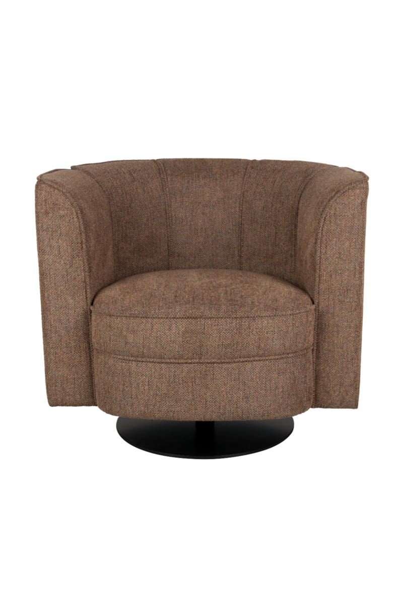 Curved Swivel Lounge Chair | Dutchbone Flower | Oroatrade.com
