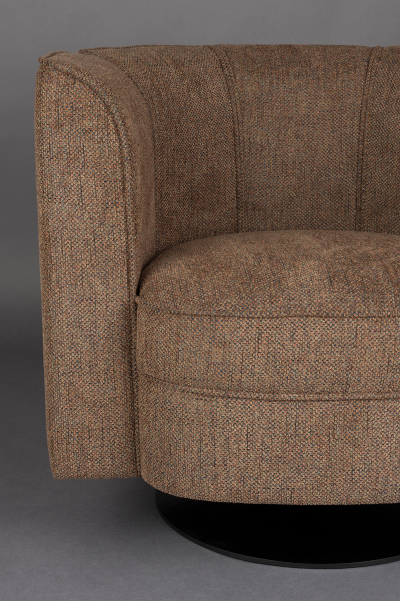 Curved Swivel Lounge Chair | Dutchbone Flower | Oroatrade.com