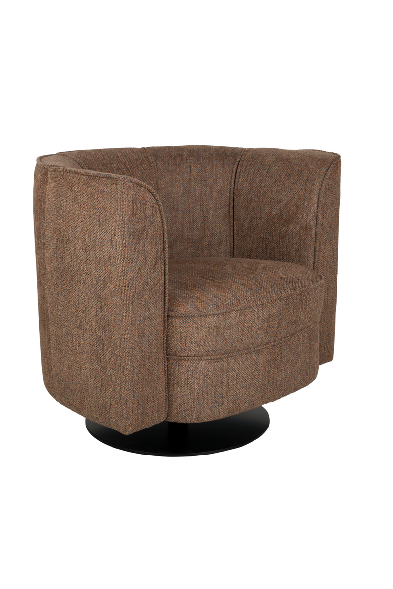 Curved Swivel Lounge Chair | Dutchbone Flower | Oroatrade.com