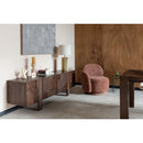 Wooden Geometrical 4-Door Sideboard | Dutchbone Bruneau | Oroatrade.com