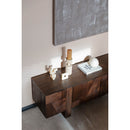 Wooden Geometrical 4-Door Sideboard | Dutchbone Bruneau | Oroatrade.com