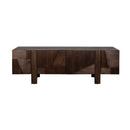 Wooden Geometrical 4-Door Sideboard | Dutchbone Bruneau | Oroatrade.com