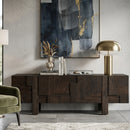 Wooden Geometrical 4-Door Sideboard | Dutchbone Bruneau | Oroatrade.com