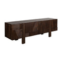 Wooden Geometrical 4-Door Sideboard | Dutchbone Bruneau | Oroatrade.com