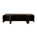 Wooden Geometrical 4-Door Sideboard | Dutchbone Bruneau | Oroatrade.com