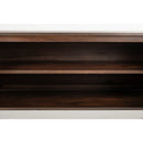 Wooden Geometrical 4-Door Sideboard | Dutchbone Bruneau | Oroatrade.com