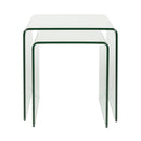 Hospitality furniture - Clear Glass Side Tables (2) - www.oroatrade.com
