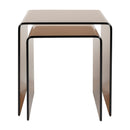 Brown Glass Side Table Set (2) | Dutchbone Vetro | Oroatrade.com