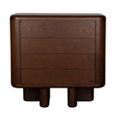 Walnut Wood 3-Drawer Cabinet | Dutchbone Herman | Oroatrade.com