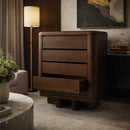Walnut Wood 3-Drawer Cabinet | Dutchbone Herman | Oroatrade.com