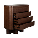 Walnut Wood 3-Drawer Cabinet | Dutchbone Herman | Oroatrade.com