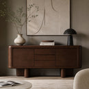 Contract furniture - Walnut Finished 2-Door Sideboard - www.oroatrade.com
