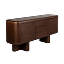 Contract furniture - Walnut Finished 2-Door Sideboard - www.oroatrade.com