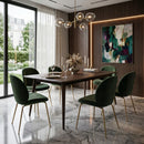 Contract furniture - Brown Solid Wood Dining Table - www.oroatrade.com