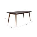 Contract furniture - Brown Solid Wood Dining Table - www.oroatrade.com