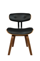 50s Inspired Padded Dining Chair | Dutchbone Blackwood | Oroatrade.com