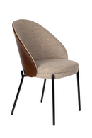 Beige Fabric Dining Chairs (2) | Dutchbone Rodin | Oroatrade.com