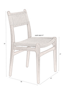 Knitted Cord Dining Chairs (2) | Dutchbone Cecile | Oroatrade.com