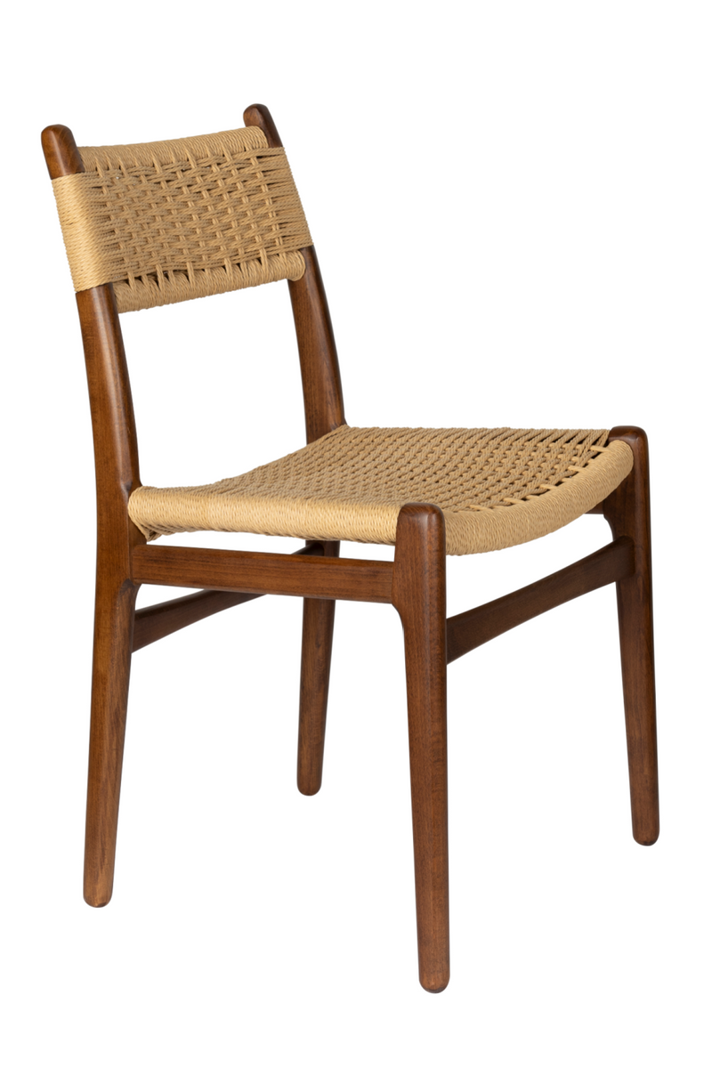 Knitted Cord Dining Chairs (2) | Dutchbone Cecile | Oroatrade.com