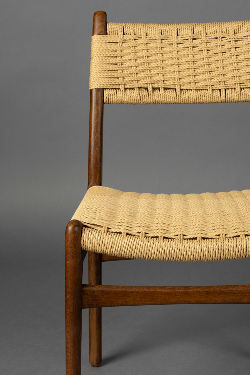 Knitted Cord Dining Chairs (2) | Dutchbone Cecile | Oroatrade.com