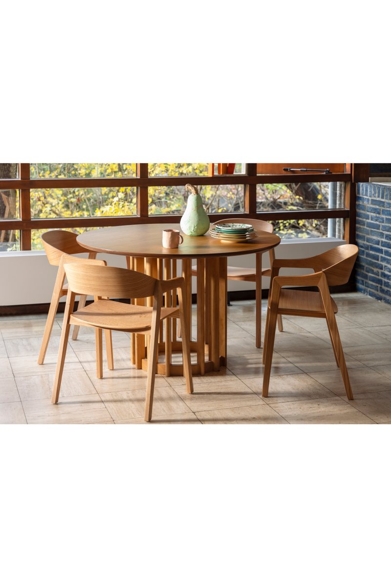 Natural Wooden Dining Chairs (2) | Dutchbone Westlake | Oroatrade.com