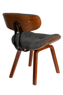 50s Inspired Padded Dining Chair | Dutchbone Blackwood | Oroatrade.com