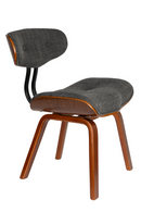 50s Inspired Padded Dining Chair | Dutchbone Blackwood | Oroatrade.com
